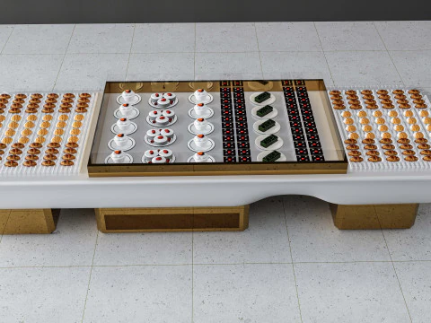 Esposizione di prodotti da forno Modello 3D