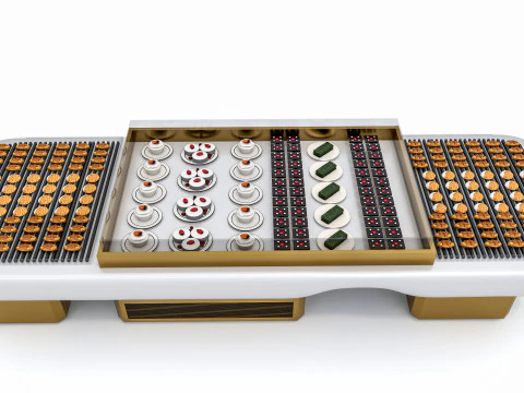 Esposizione di prodotti da forno Modello 3D