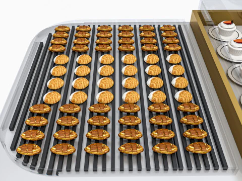 Esposizione di prodotti da forno Modello 3D