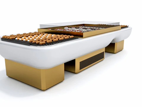 Esposizione di prodotti da forno Modello 3D