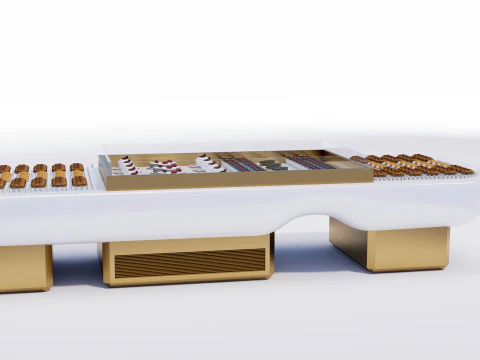 Esposizione di prodotti da forno Modello 3D