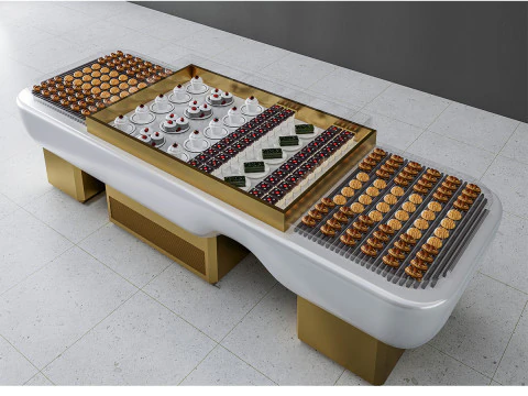 Esposizione di prodotti da forno Modello 3D