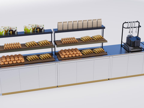 Bakery display Model 3D