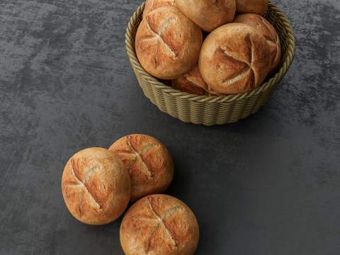 Bakery Bun Bread 3D मॉडल