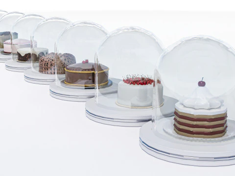 Esposizione della torta Modello 3D