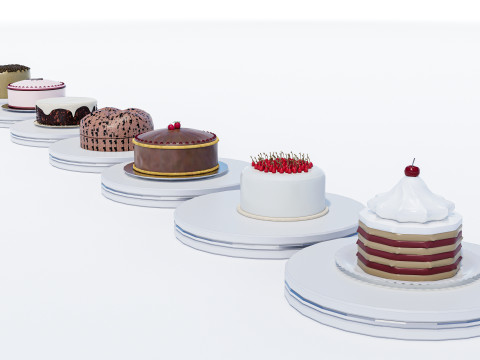 Cake Display Model 3D