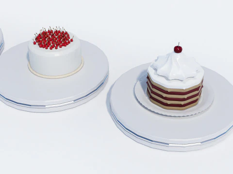 Esposizione della torta Modello 3D