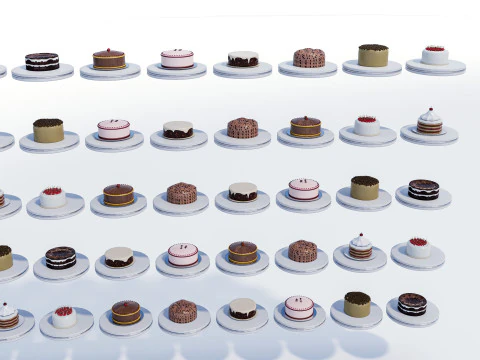 Esposizione della torta Modello 3D