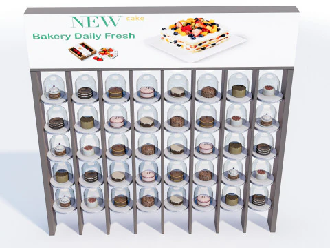 Esposizione della torta Modello 3D