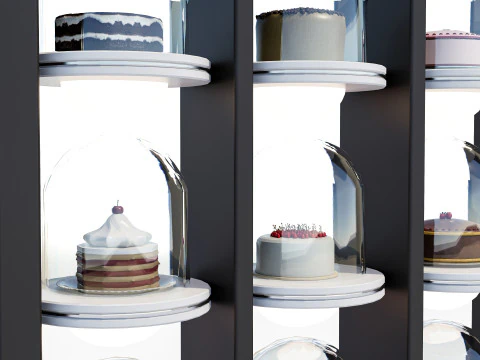 Esposizione della torta Modello 3D