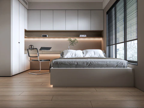 Schlafzimmer 01 3D Modell