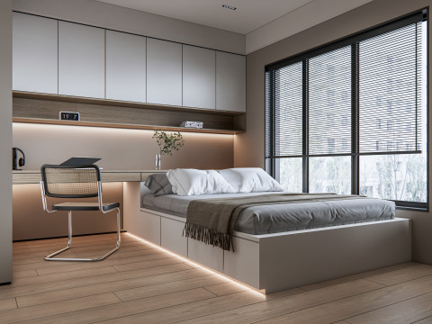 Bedroom 01 3D 모델