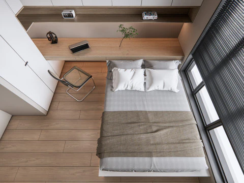 Schlafzimmer 01 3D Modell