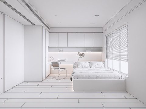 Bedroom 01 3D 모델