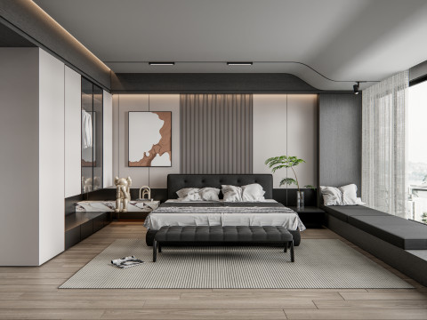 Bedroom 02 Model 3D