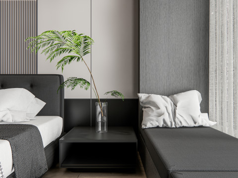 Bedroom 02 Model 3D