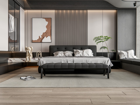 Bedroom 02 Model 3D