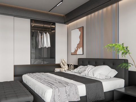 Bedroom 02 Model 3D