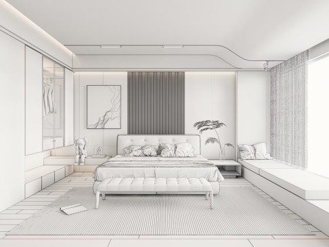 Bedroom 02 Model 3D