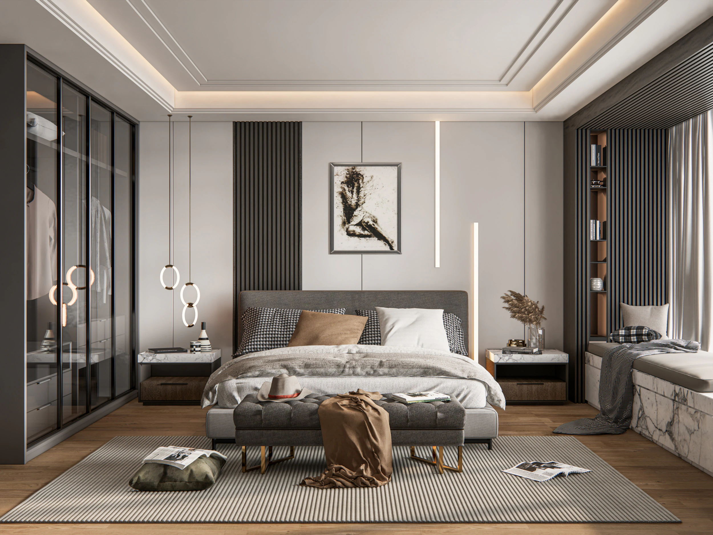 Camera da letto 03 Modello 3D .c4d .max .obj .3ds .fbx .stl .blend 