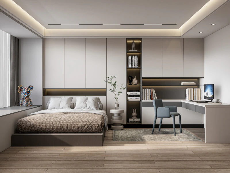 Schlafzimmer 04 3D Modell .c4d .max .obj .3ds .fbx .stl .blend 