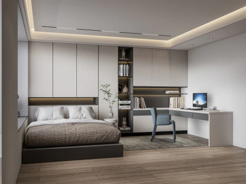 Schlafzimmer 04 3D Modell