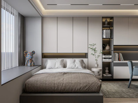 Schlafzimmer 04 3D Modell