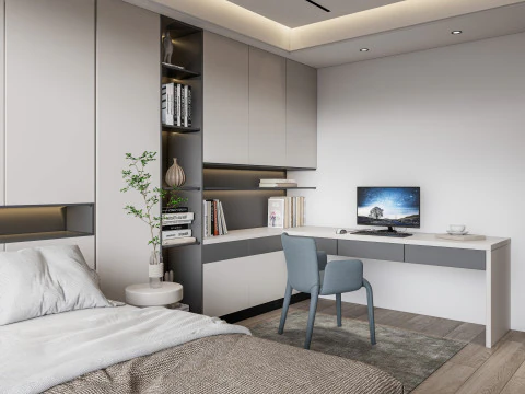 Schlafzimmer 04 3D Modell