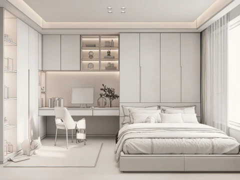 Dormitorio 05 Modelo 3D