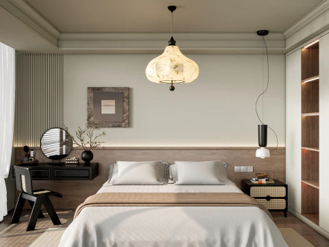 Sypialnia 07 Model 3D