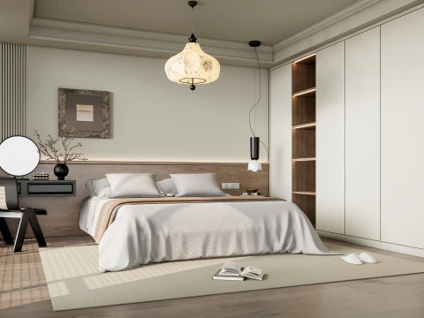 Sypialnia 07 Model 3D