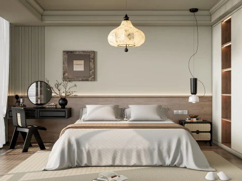 Sypialnia 07 Model 3D