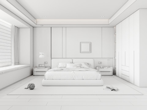 Bedroom 08 3D 모델