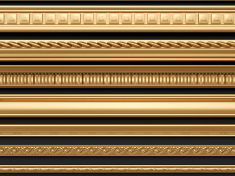 Classic carvings moldings 00 Modelo 3D