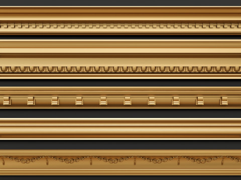 Classic carvings moldings 00 Modelo 3D