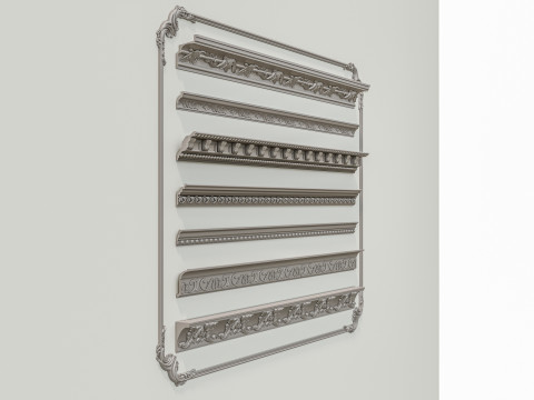 Classic carvings moldings 3 3Dモデル