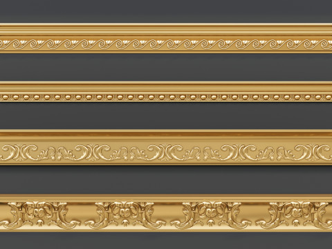 Classic carvings moldings 3 3Dモデル