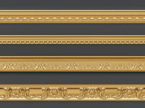 Molduras de esculturas cl&aacute;ssicas 3 Modelo 3D