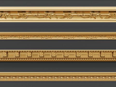 Classic carvings moldings 3 3Dモデル
