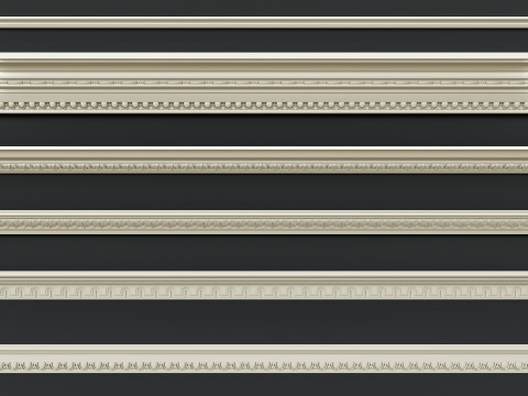 Classic carvings moldings 4 3D Модель