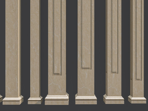 Classic colums 5 3D Model
