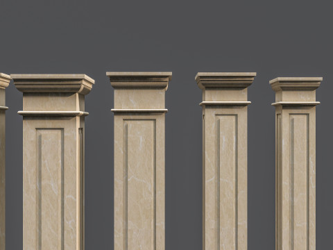 Classic colums 5 3D Model