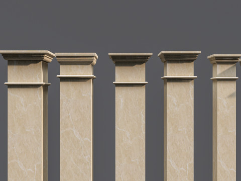Classic colums 5 3D Model