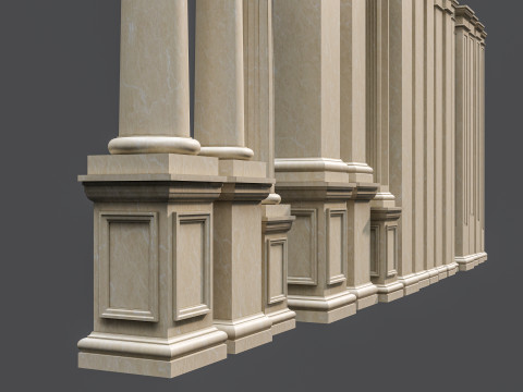 Classic colums 5 3D Model