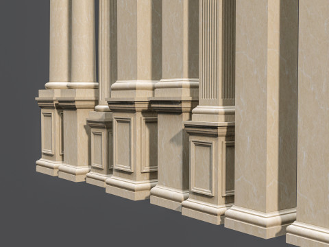 Classic colums 5 3D Model