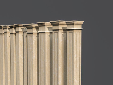 Classic colums 5 3D Model