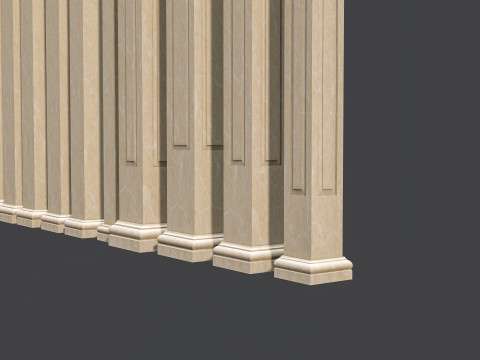 Classic colums 5 3D Model