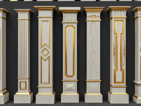 Colunas cl&aacute;ssicas 6 Modelo 3D