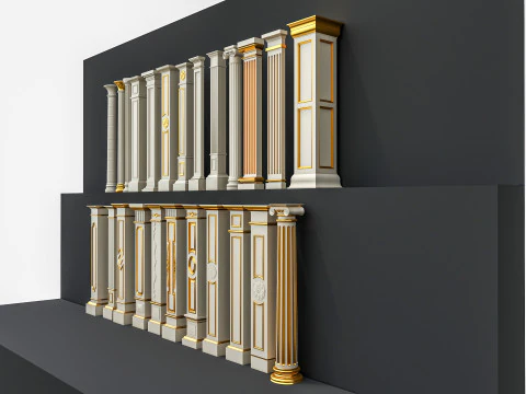 Colunas cl&aacute;ssicas 6 Modelo 3D