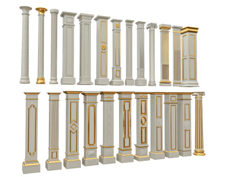 Colunas cl&aacute;ssicas 6 Modelo 3D
